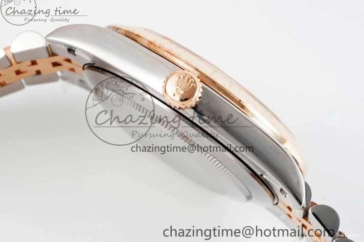 Jubilee Edition Dial VR3235 904L JDF RG V2 Steel Diamonds SS 41 RG Bracelet SS 1:1 Best DateJust Brown on 0828